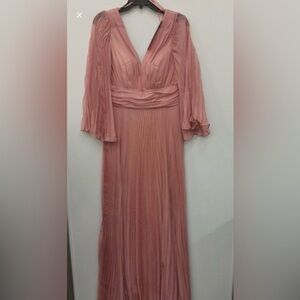 Cinderella Divine Long Sleeve Formal Chiffon Gown, BNWT